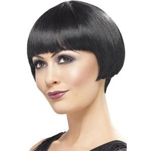 Smiffys 20s Flapper Bob Wig / Black